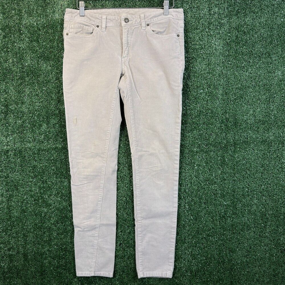 Patagonia Women's Corduroy Pants Size 30(32x30) Gray Cotton Stretch Slim Preppy